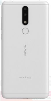 Задняя крышка Nokia 3.1 Plus Dual Sim TA-1104, TA-1113, TA-1117, TA-1118, TA-1124, TA-1125 белая Оригинал