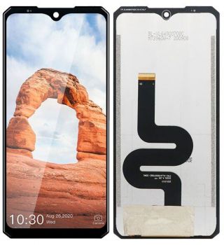 Дисплей (Экран) Oukitel WP8 Pro с тачскрином (сенсором) черный Оригинал