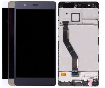 Дисплей (Экран) Huawei P9 Plus VIE-L09, VIE-L29, VIE-AL10 с тачскрином (сенсором) золотой с рамкой Оригинал