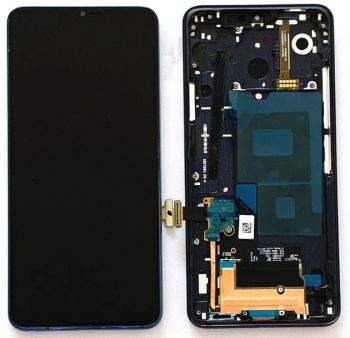 Дисплей (Экран) LG G7 G710, G710EM ThinQ DS с тачскрином (сенсором) черный с рамкой Оригинал