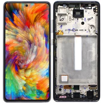 Дисплей (Экран) Samsung A525, A526 (SM-A525F, SM-A526B, SM-A525F/DS, SM-A526B/DS) Galaxy A52 с тачскрином (сенсором) черный с рамкой Оригинал