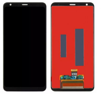 Дисплей (Экран) LG Q710, LM-Q710.FG Q Stylus с тачскрином (сенсором) черный Оригинал