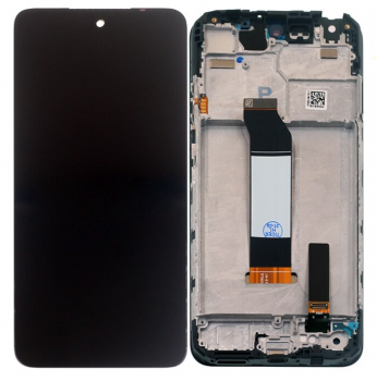 Дисплей (Экран) Xiaomi Poco M3 Pro, Poco M3 Pro 5G M2103K19PG с тачскрином (сенсором) черный с рамкой Оригинал