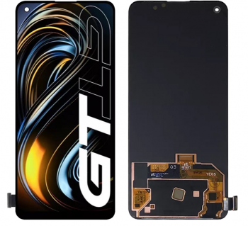 Дисплей (Экран) Realme GT 5G RMX2202. Realme GT Master RMX3363, RMX3360. Realme GT Neo RMX3031 с тачскрином (сенсором) черный Оригинал