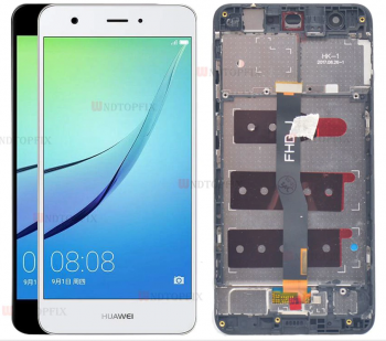 Дисплей (Экран) (LCD) Huawei Nova (CAN-L11) с сенсором белый + рамка