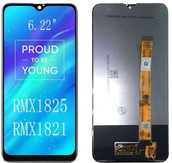 Дисплей (Экран) Realme 3 RMX1821, RMX1825 с тачскрином (сенсором) черный