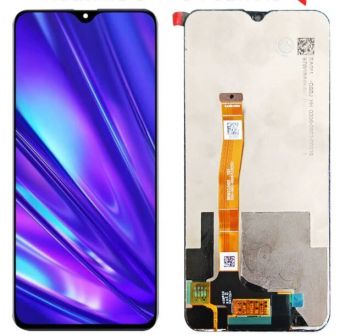 Дисплей (Экран) Realme 5 Pro RMX1971, Realme Q с тачскрином (сенсором) черный
