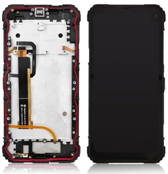 Дисплей (Экран) Blackview BV6100 с тачскрином (сенсором) черный с рамкой Оригинал