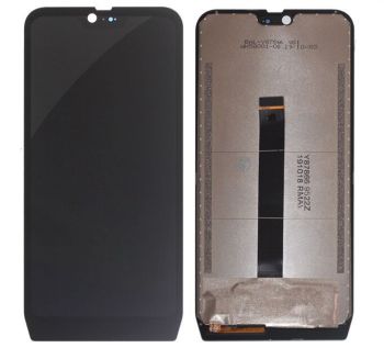 Дисплей (Экран) Blackview BV9700, BV9700 Pro с тачскрином (сенсором) черный Оригинал