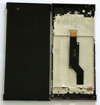 Дисплей (Экран) Sony G3112, G3116, G3121, G3123, G3125 Xperia XA1 Dual с тачскрином (сенсором) черный с рамкой Оригинал