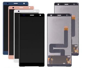 Дисплей (Экран) Sony H8216, H8266, H8276, H8296 Xperia XZ2 с тачскрином (сенсором) черный Оригинал