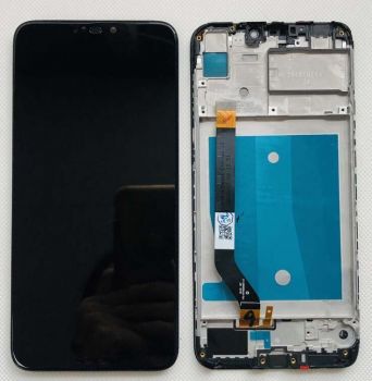Дисплей (Экран) Huawei Honor 8C BKK-LX2, BKK-LX1, BKK-L21, BKK-AL00, BKK-TL00, BKK-AL10 с тачскрином (сенсором) черный с рамкой Оригинал