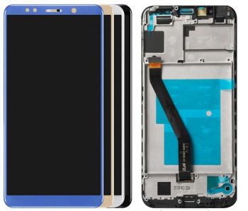 Дисплей (Экран) Huawei Honor 7A Pro AUM-L29 с тачскрином (сенсором) белый с рамкой