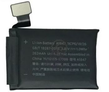 Батарея (аккумулятор) Apple Watch 3 38mm A1847 GPS-версия 262mAh Оригинал