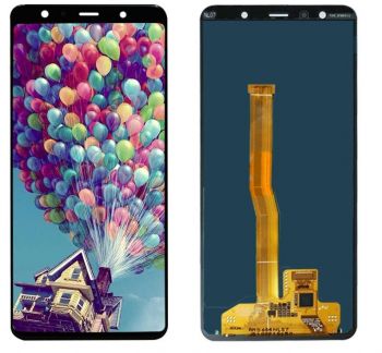 Дисплей (Экран) Samsung A750 (SM-A750F) Galaxy A7 2018 с тачскрином (сенсором) черный TFT
