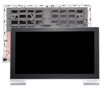 Дисплей (Экран) Lenovo Yoga Tablet 2 Pro-1380, 1380F Wi-Fi с тачскрином (сенсором) черный с рамкой серебристого цвета Оригинал