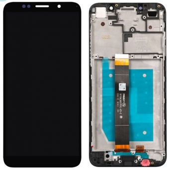 Дисплей (Экран) Huawei Y5 2018, Y5 Prime 2018 DRA-LX2, DRA-L21, DRA-LX3 с тачскрином (сенсором) черный с рамкой