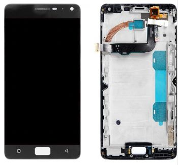 Дисплей (Экран) Lenovo P1a41, P1c58 Vibe P1, P1a42 Vibe P1 Pro, P1c72 Vibe P1 Turbo с тачскрином (сенсором) черный с рамкой Оригинал