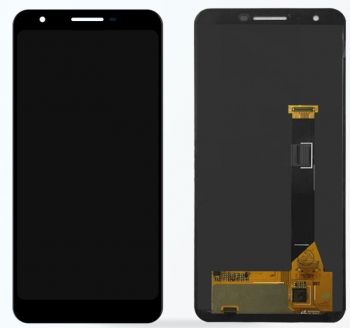 Дисплей (Экран) Google Pixel 3a G020E, G020F, G020G, G020H с тачскрином (сенсором) черный Оригинал