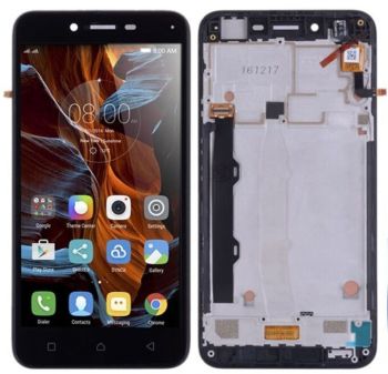 Дисплей (Экран) Lenovo K5 Plus A6020a46, Lemon 3 с тачскрином (сенсором) черный с рамкой Оригинал