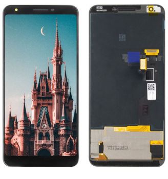 Дисплей (Экран) Google Pixel 3a XL G020B, G020A, G020C с тачскрином (сенсором) черный Оригинал