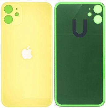 Задняя крышка Apple iPhone 11 A2221, A2111, A2223 желтая Оригинал