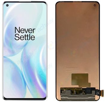 Дисплей (Экран) OnePlus 8 IN2013, IN2017 с тачскрином (сенсором) черный Оригинал