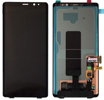 Дисплей (Экран) Samsung N950 (SM-N950F) Galaxy Note 8 с тачскрином (сенсором) черный OLED