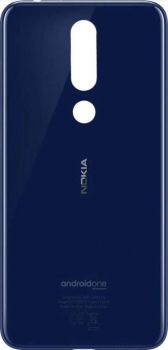 Задняя крышка Nokia 5.1 Dual Sim TA-1075, TA-1061, TA-1088, TA-1081, TA-1076 синяя Оригинал