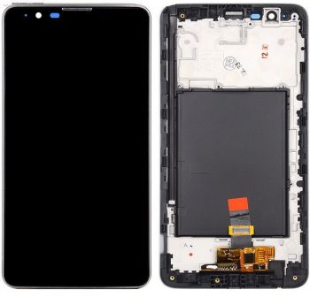 Дисплей (Экран) LG K520, K520DY Stylus 2, K540, LS775 Stylo 2 с тачскрином (сенсором) черный с рамкой Оригинал