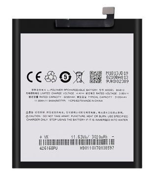 Батарея (аккумулятор) Meizu M8, V8 Pro M813H, M813Q BA813 3230mAh Оригинал