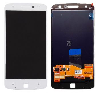 Дисплей (Экран) Motorola XT1650-03, XT1650-01 Moto Z с тачскрином (сенсором) белый Оригинал