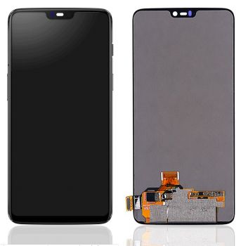 Дисплей (Экран) OnePlus 6 A6000, A6003 с тачскрином (сенсором) черный TFT