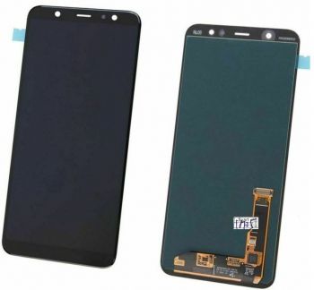 Дисплей (Экран) Samsung A605 (SM-A605F) Galaxy A6 Plus с тачскрином (сенсором) черный Оригинал