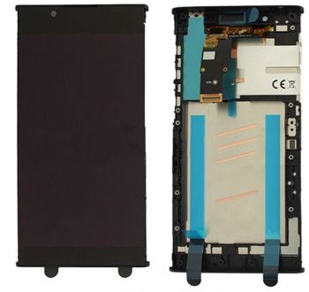 Дисплей (Экран) Sony G3312, G3311, G3313 Xperia L1 Dual с тачскрином (сенсором) черный с рамкой Оригинал