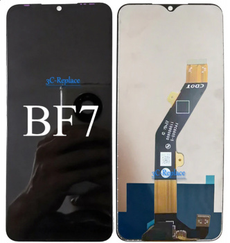 Дисплей (Экран) Tecno Spark Go 2023 BF7. Tecno Pop 7 BF6 с тачскрином (сенсором) черный Оригинал