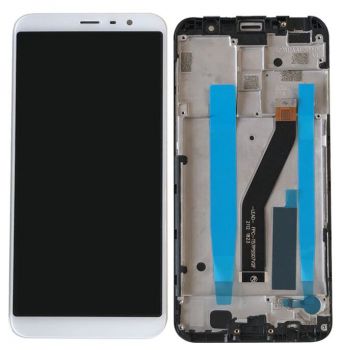 Дисплей (Экран) Meizu M6T M811H, M811Q, M811M с тачскрином (сенсором) белый с рамкой