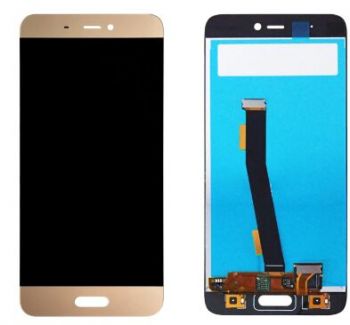 Дисплей (Экран) Xiaomi Mi5s с тачскрином (сенсором) золотой Оригинал
