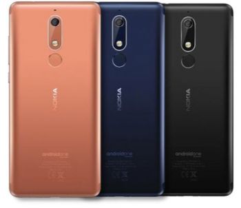 Задняя крышка Nokia 5.1 Dual Sim TA-1075, TA-1061, TA-1088, TA-1081, TA-1076 черная Оригинал