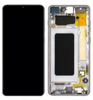 Дисплей (Экран) Samsung M215 (SM-M215F) Galaxy M21 с тачскрином (сенсором) черный с рамкой Оригинал