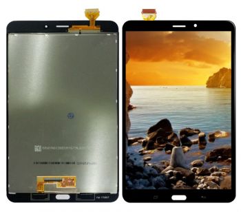 Дисплей (Экран) Samsung T385 (SM-T385N) Galaxy Tab A 8.0 2017 с тачскрином (сенсором) черный Оригинал
