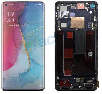 Дисплей (Экран) OnePlus 8 IN2013, IN2017 с тачскрином (сенсором) черный с рамкой Оригинал