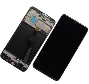 Дисплей (Экран) Samsung M105 (SM-M105F) Galaxy M10 2019 с тачскрином (сенсором) черный с рамкой