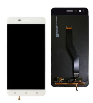 Дисплей (Экран) Asus ZE553KL ZenFone 3 Zoom Z01HDA, Z01HD с тачскрином (сенсором) белый Оригинал