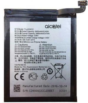 Батарея (аккумулятор) Alcatel 1X 5059D, 5059I, 5059A TLp024C1, TLP024CJ, TLP024CC 2460mAh Оригинал