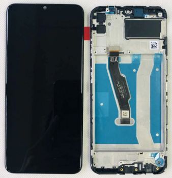Дисплей (Экран) Huawei Honor 9A MOA-LX9N с тачскрином (сенсором) черный с рамкой