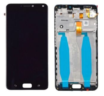 Дисплей (Экран) Asus ZC554KL ZenFone 4 Max X001D с тачскрином (сенсором) черный с рамкой