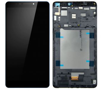 Дисплей (Экран) Lenovo PB1-750M, PB1-750N, PB1-750P Phab с тачскрином (сенсором) черный с рамкой Оригинал