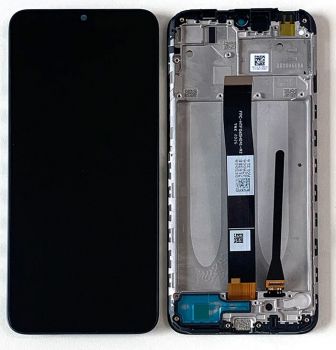 Дисплей (Экран) Xiaomi Redmi 9A M2006C3LG, Redmi 9C M2006C3MG с тачскрином (сенсором) черный с рамкой Оригинал