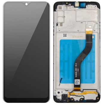 Дисплей (Экран) Samsung A207 (SM-A207F, SM-A207F/DS) Galaxy A20s с тачскрином (сенсором) черный с рамкой